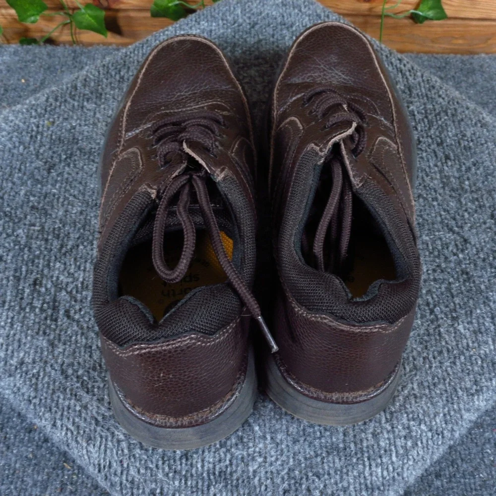 Earth Spirit Dennis Mens Oxford Shoes Size 8.5 Wide Walking Work Brown Leather